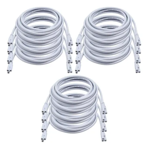 Angoily 12 Pcs T5 T8 Led Led Cable De Conector Doble De 3 De