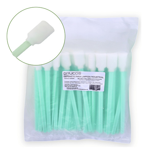 Cotonete De Limpeza Drucos® 50 Unid - Plotters, Informática