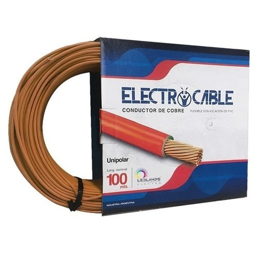 Cable Unipolar 4 Mm Rollo 100 Mts Electrocable Colores