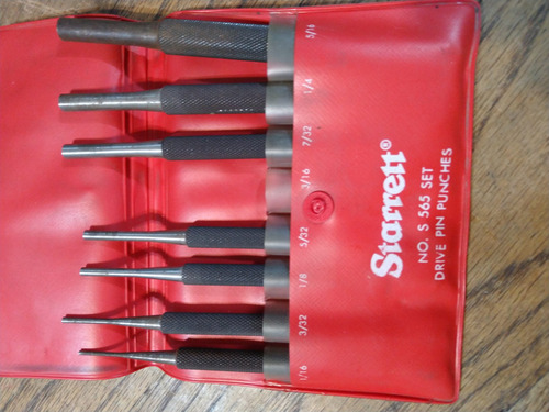 Starrett Juego De Botadores 7 Pzs. Si 565 No Mitutoyo Urrea (Usado)