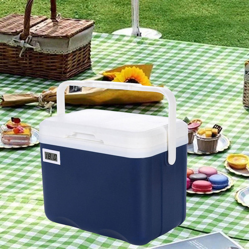 Caja De Enfriamiento Aislada Caja De Temperatura Azul Oscuro