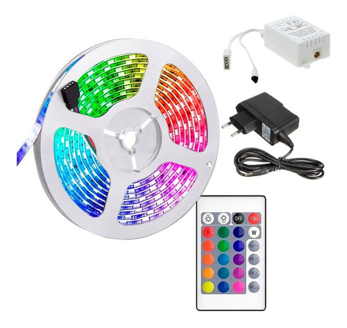 Cinta Luces Led Tira Rgb 2835 5mt Transform Control Remoto