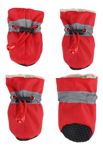 4 Unids/set Zapatos Antideslizantes Para Perros Mascotas Bot