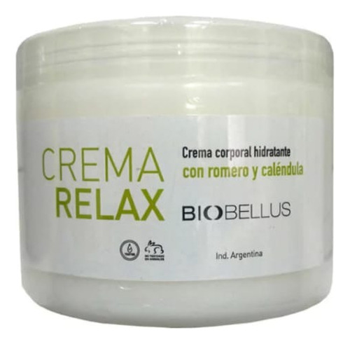 Crema Relax Corporal 250ml Biobellus Romero