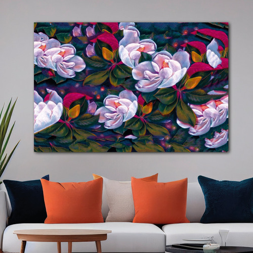 Cuadro Flores Naturaleza Arreglo Floral Canvas Algod 130x90