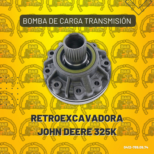 Bomba De Carga Transmisión Retroexcavadora John Deere 325k