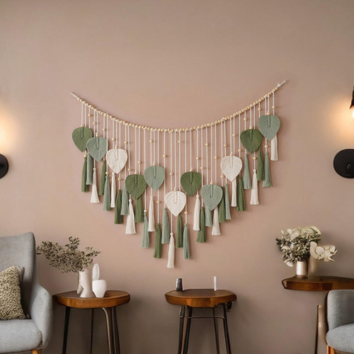 Tapiz Colgante De Pared De Macramé, Tapiz Tejido, Tapiz