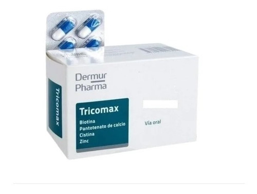 Tricomax  90 Caps Tratamiento X 3 Meses   Demur Pharma 