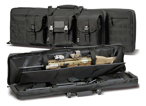 Mochila de supervivencia Avb Gn-9013 36-d Tactical Cargo Trail, color negro