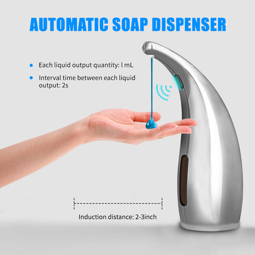 Dispensador De Jabón Automático De 300 Ml Con Sensor Ir