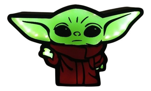 Lampara 3d Led Star Wars Baby Yoda