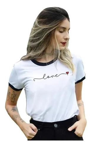 Blusa/playera Mujer Love Moda Estampado Bonito