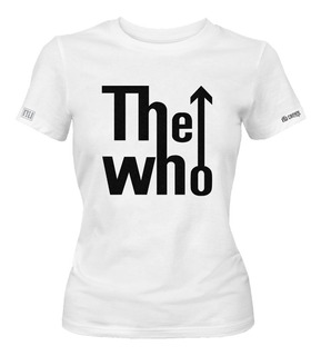 Camiseta Estampada Rock The Who Banda Fotografía Mujer Idk 