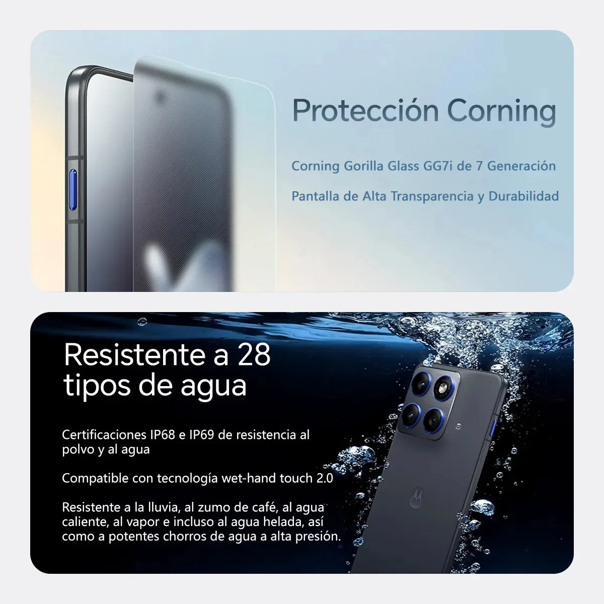 Motorola Moto X70 Air (motorola Edge 70) Celular 12 Gb Ram 256 Gb Rom Global Rom Nfc Doble Motor Pantone Ip68/ip69 Verde Claro Smartphone
