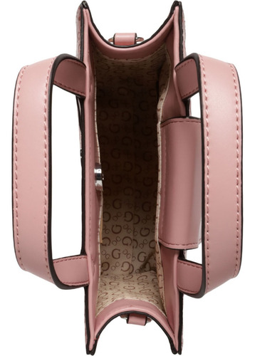 Bolsa Guess Factory Bb928781-poe Acabado de los herrajes Níquel Color Rosa claro Correa de hombro Rosa claro Diseño de la tela Lisa