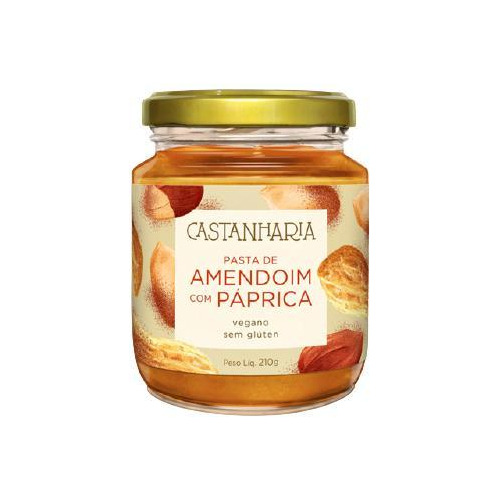 Kit 2x: Pasta Amendoim/páprica Zero Açúcar Castanharia 210g