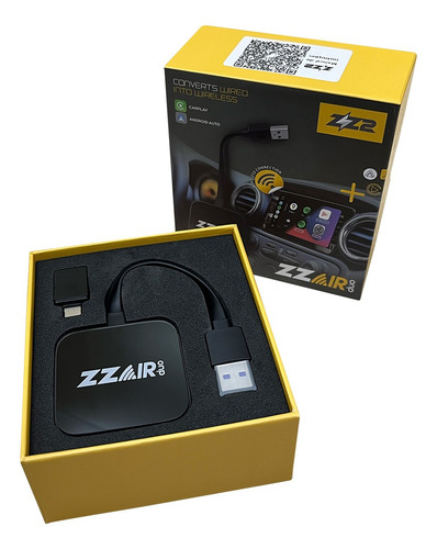 Adaptador Carplay Sem Fio Android Auto Universal Automático