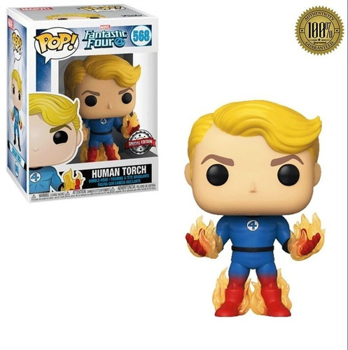 Human Torch N* 569 Fantastic Four - Edição especial Funko Pop