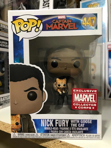 Funko Pop Marvel Nick Fury With Goose The Cat Collector Corp