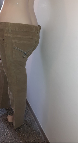 Pantalon Nuevo De Pana Con Bordados Talle G