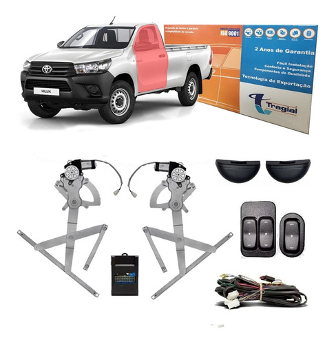 Kit Vidro Sensorizado Hilux Nova 2016 2017 2018 Dianteiro