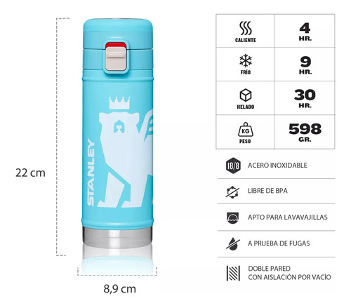 Botella Stanley Transit Flowsteady Acero Inoxidable 500 Ml