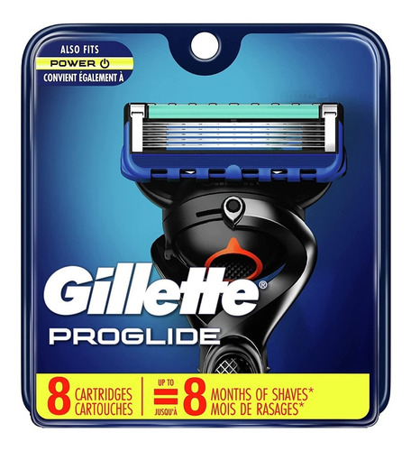 Repuesto Gillette Maquina De Afeitar 5 Proglide X8 Unidades