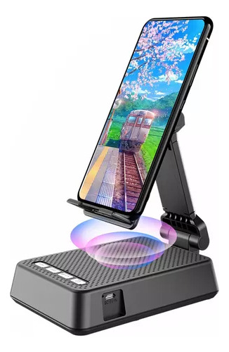 Altavoz Bluetooth Portátil Con Soporte Para Teléfono Celular