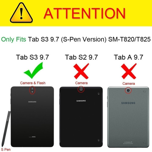 Case Con Teclado Bluetooth Para Galaxy Tab S3 T820 T825