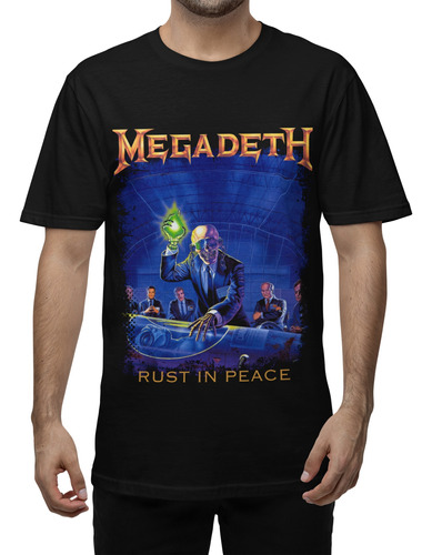 Remera Estampada Megadeth Algodón Serigrafía Digital