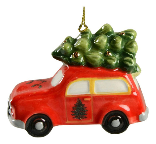 Spode Christmas Tree Station Wagon Ornament 3  