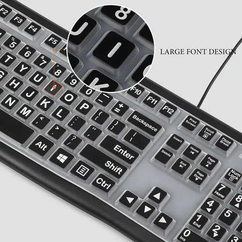 Funda De Teclado Logitech K120 & Mk120 Wired Keyboard, ...
