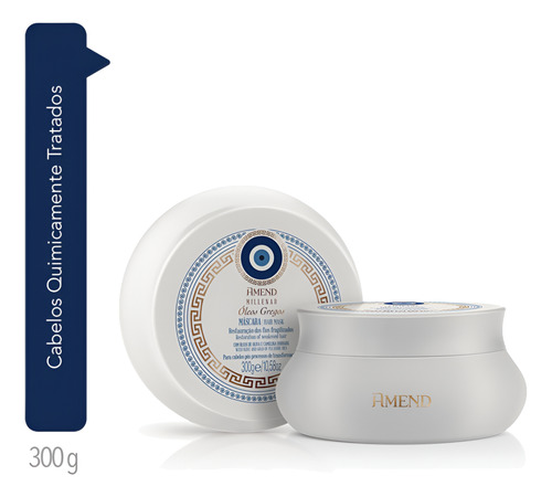 Mascara Capilar Millenar Oleos Gregos Restauração 300g Amend
