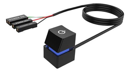 Interruptor Móvel De Mesa Com Cabos Pc Placa-mãe Botão A