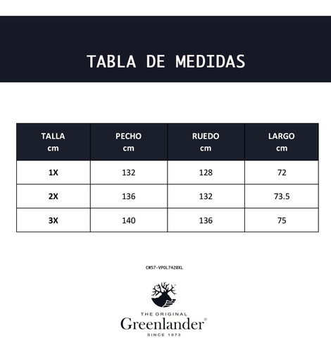 Imagen 4 de 5 de Chaleco Hombre Greenlander Vpol7420xl Tallas Extras Colores