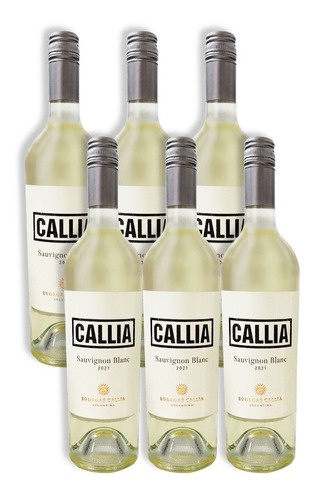 Callia Vino Sauvignon Blanc Caja X6u 750ml Valle De Tulum