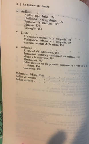 Libro La Escuela Por Dentro La Etnografia En La Investigacio