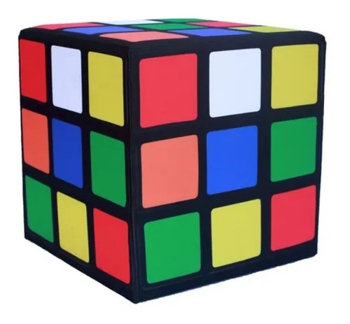 Pufe Cubo Mágico Decoração Geek Presente - Para Sala