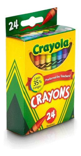 Crayola 24 Count Box Of Crayons Suministros Escolares Para C