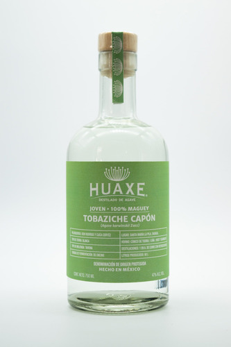 Mezcal Huaxe Tobaziche Capón, Small Batch 47%alc 750ml, Oax.