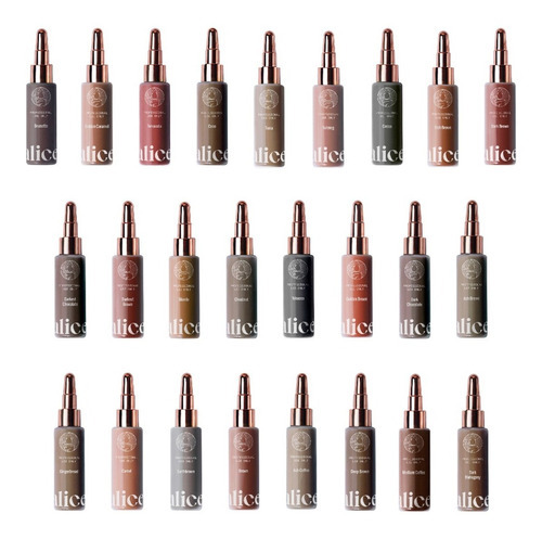 Pigmentos Microblading Alice Cosmetic 25 Tonos Cejas 15ml Color Dark Chocolate