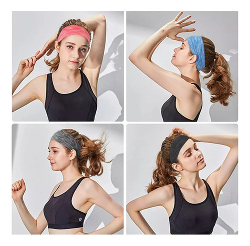 Bandas Para El Cabello, Diademas Deportivas Elásticas 2024