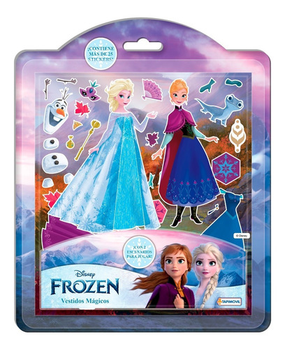 Vestidos Magicos Disney Escenarios Stickers Elsa Ana Ariel 