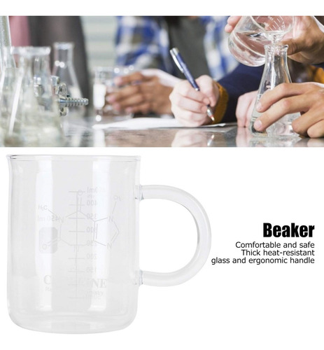 Taza De Café, Taza De Té De Vidrio Con Moléculas Químicas