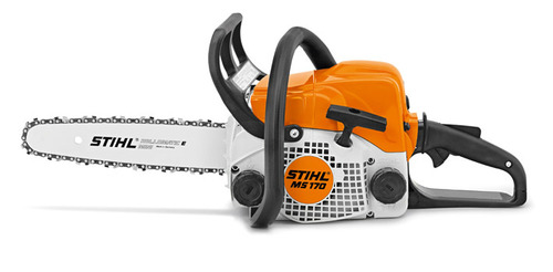 Motosierra Stihl Ms 170 de 30,1 cc a gasolina de 1,8 CV, color naranja