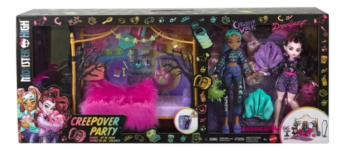Set 2 Monster High Creepover Party Draculaura Y Clawdeen
