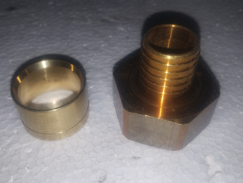 Racor Fijo Hembra De 25x1 Para Caño Pex Anillo Corredizo. (Usado)