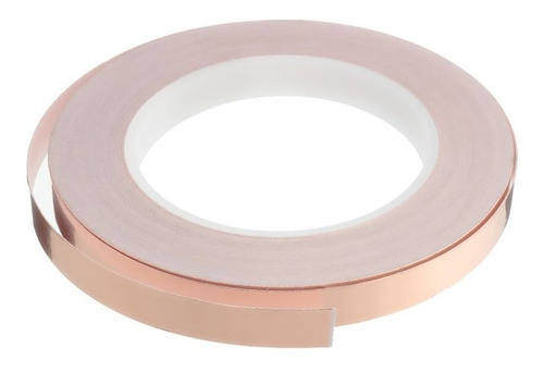 Fita De Cobre Adesiva 12mm Rl 30 Mts. P/ Blindar Guitarras