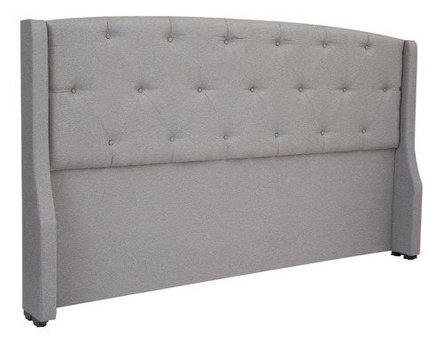Cabecera Matrimonial Dicasa Zefyr Gris Color Gris Claro