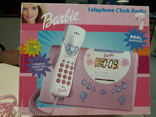 Barbie 3-in-1 Telephone Alarm Clock Radio